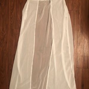 iHeartRaves white mesh skirt
